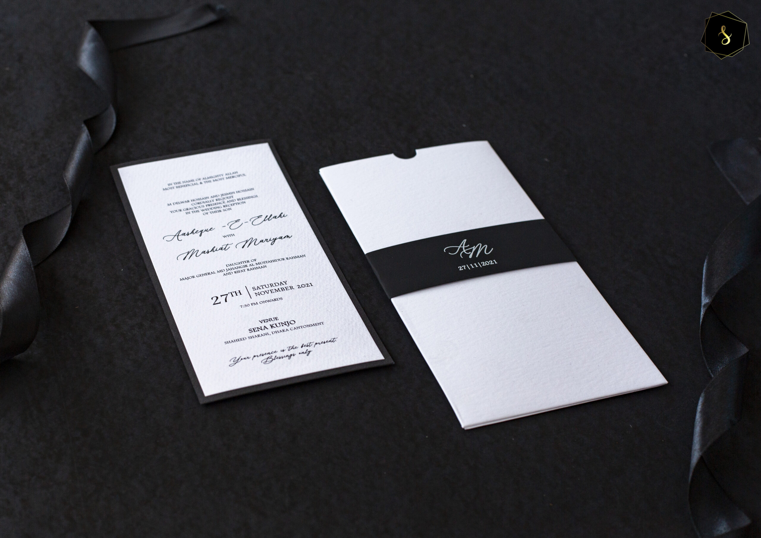 Monochrome Class – Signature Invitation Set - Save The Date