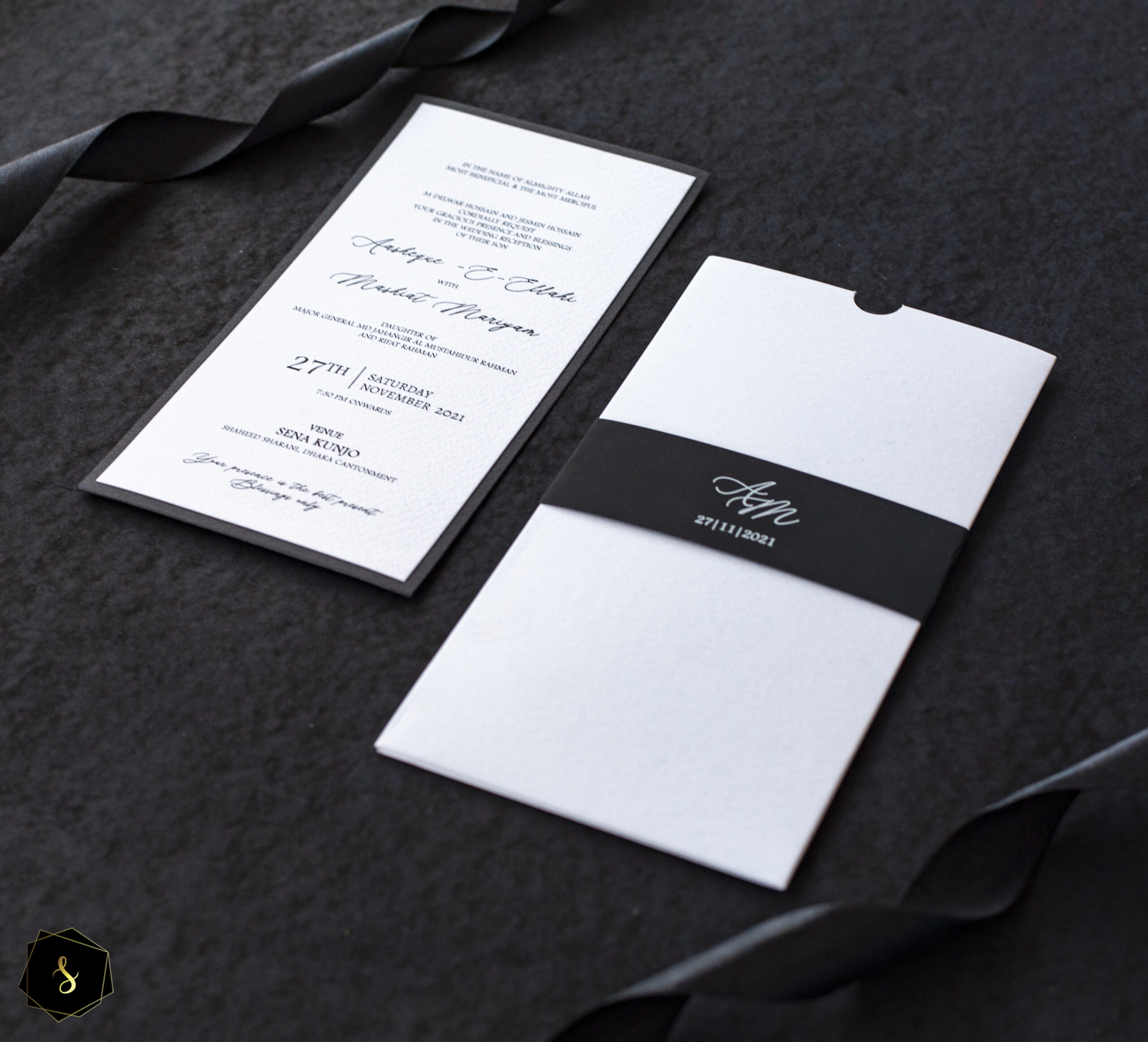 Monochrome Class – Signature Invitation Set - Save The Date